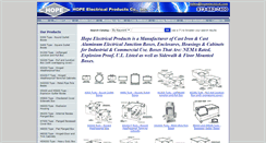 Desktop Screenshot of hopeelectricalproducts.com